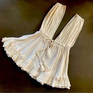 Jen’s Pirate Booty Flowy Gauzey Tank with Ruffle Details